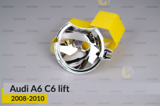 Хромований відбивач Audi A6 C6 (2008-2010) рест лівий