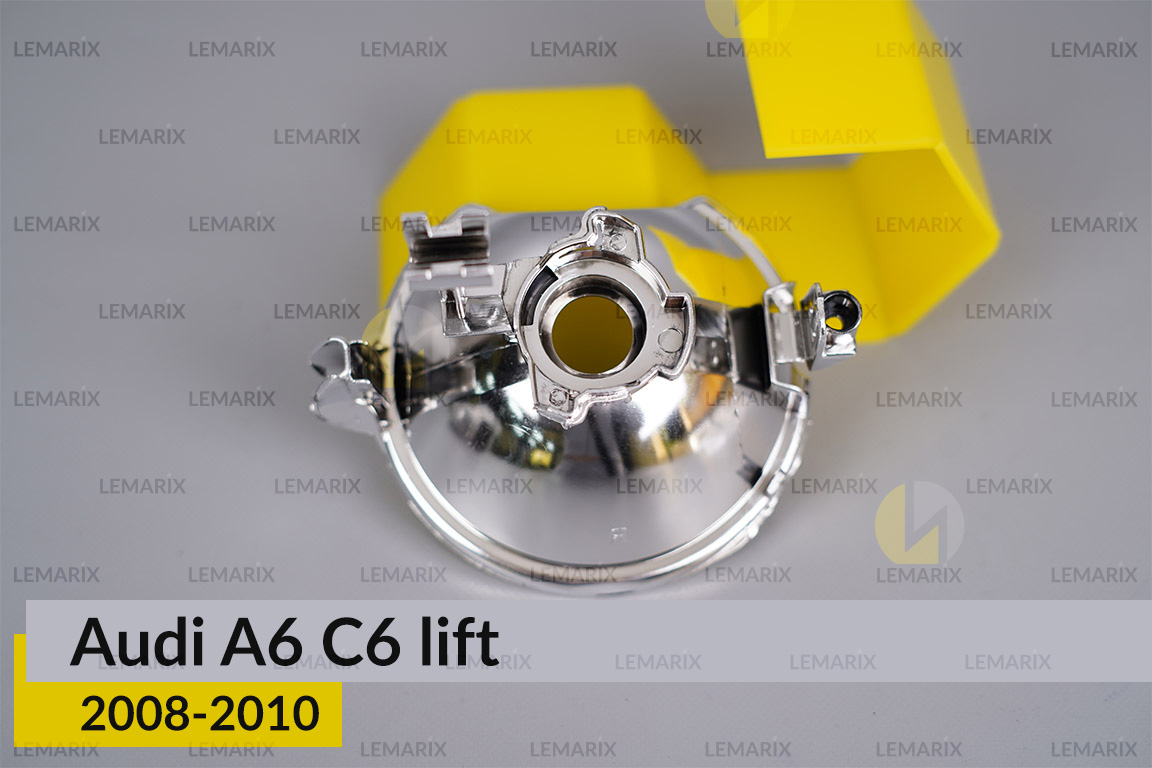 Хромований відбивач Audi A6 C6 (2008-2010) рест лівий