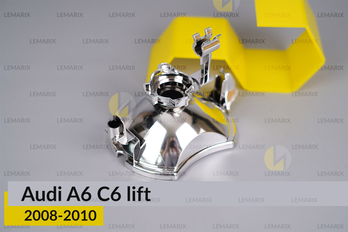 Хромований відбивач Audi A6 C6 (2008-2010) рест лівий