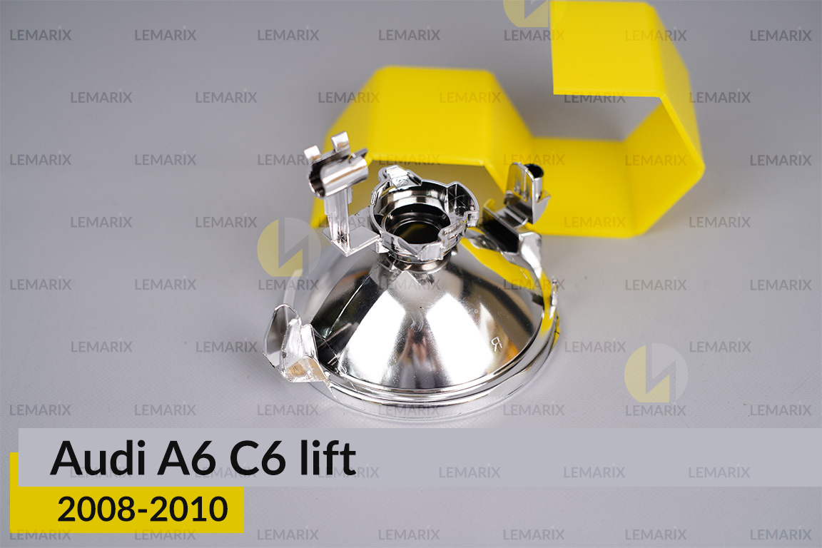 Хромований відбивач Audi A6 C6 (2008-2010) рест лівий