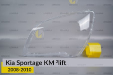 Скло фари KIA Sportage KM (2008-2010) 2 рест ліве