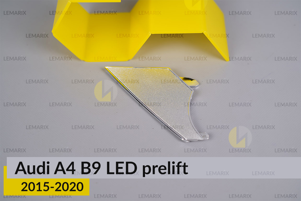 Хромована декоративна маска нижня Audi A4 B9 LED (2015-2020) дорест права