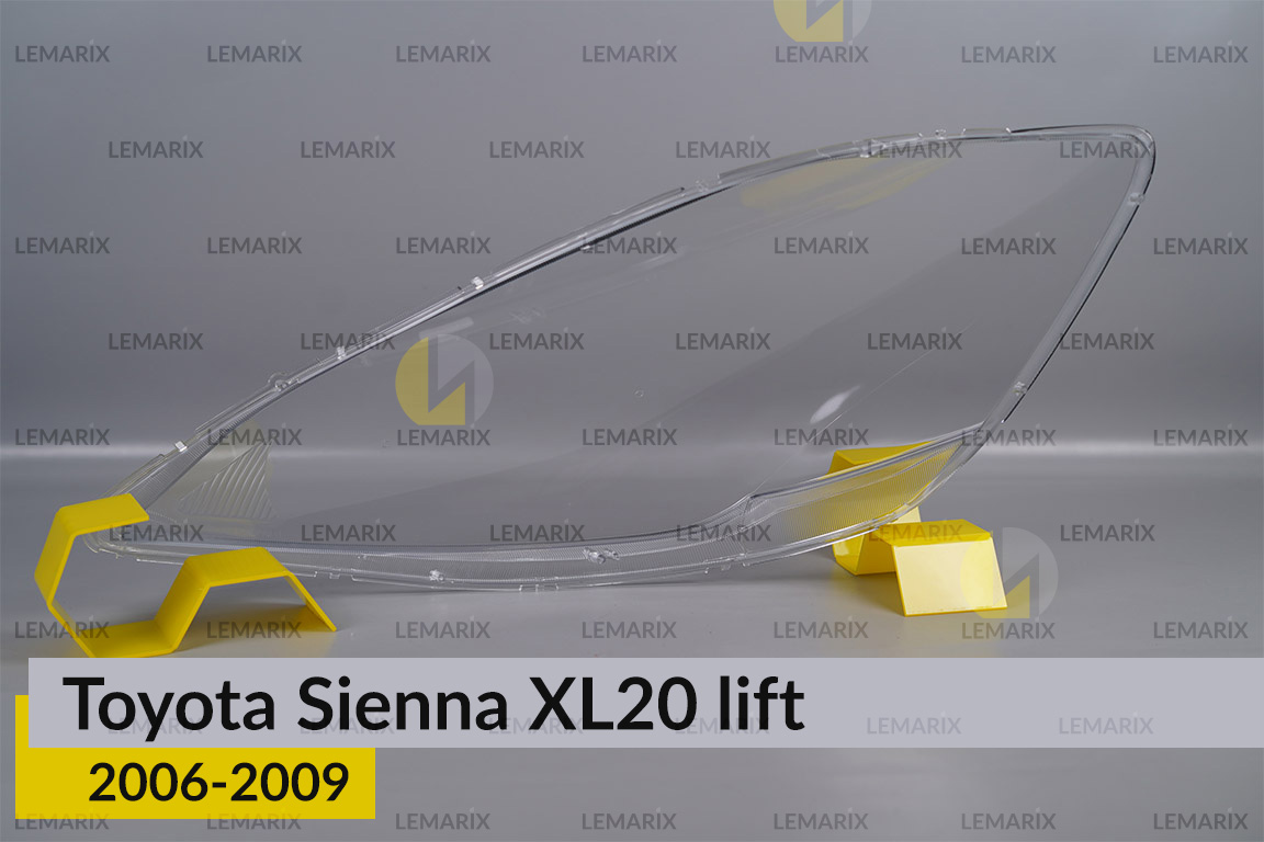 Скло фари Toyota Sienna XL20 (2006-2009) рест праве