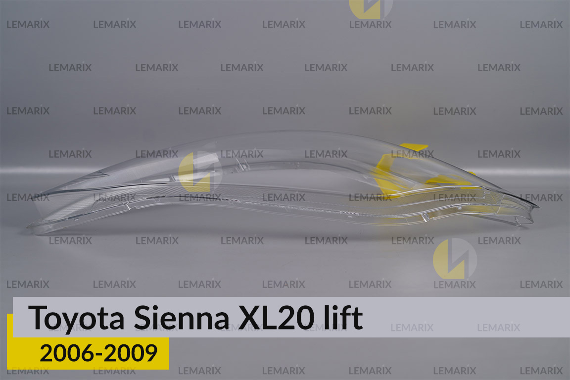 Скло фари Toyota Sienna XL20 (2006-2009) рест праве