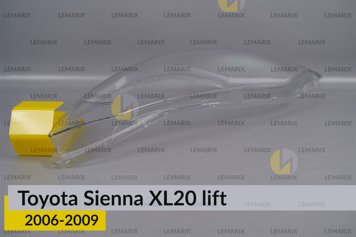 Скло фари Toyota Sienna XL20 (2006-2009) рест праве