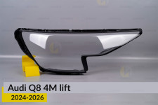 Стекло фары Audi Q8 4M (2024-2026) рест правое