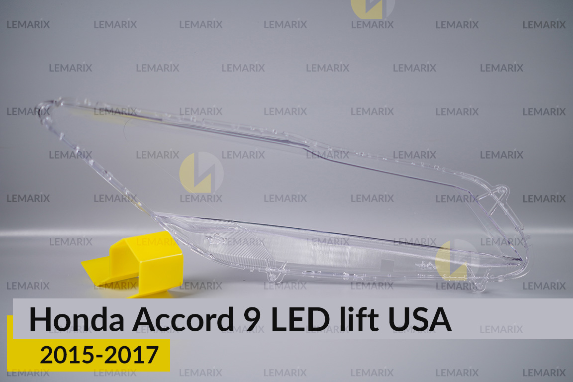 Скло фари Honda Accord 9 LED USA (2015-2017) рест ліве