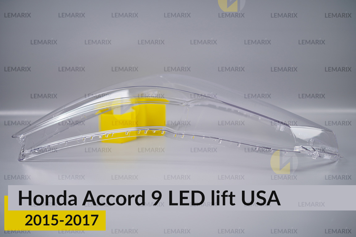 Скло фари Honda Accord 9 LED USA (2015-2017) рест ліве