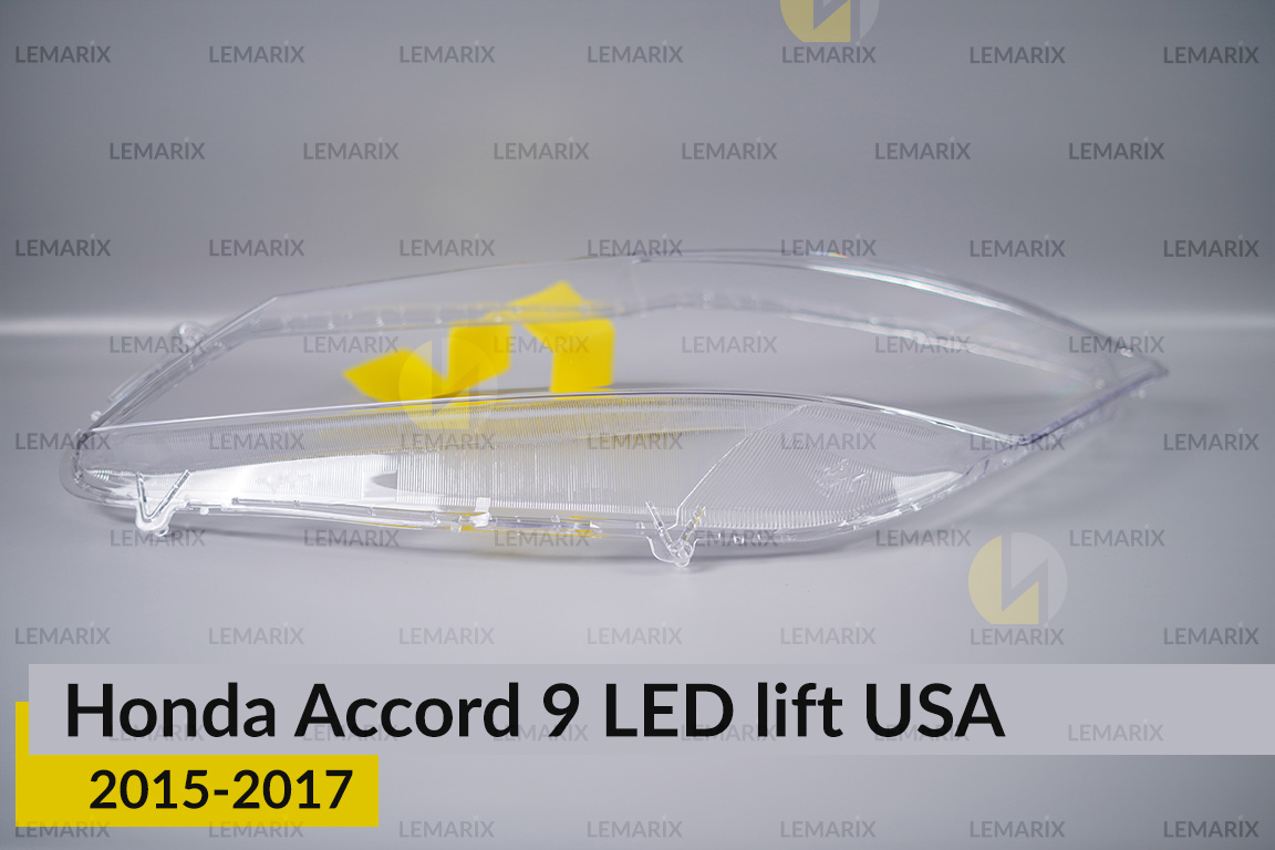 Скло фари Honda Accord 9 LED USA (2015-2017) рест ліве