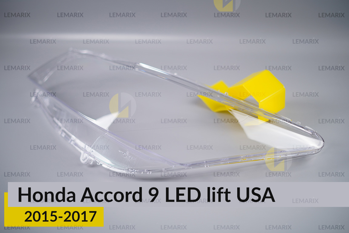 Скло фари Honda Accord 9 LED USA (2015-2017) рест ліве