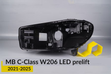 Корпус фари Mercedes-Benz C-Class W206 LED (2021-2025) дорест лівий
