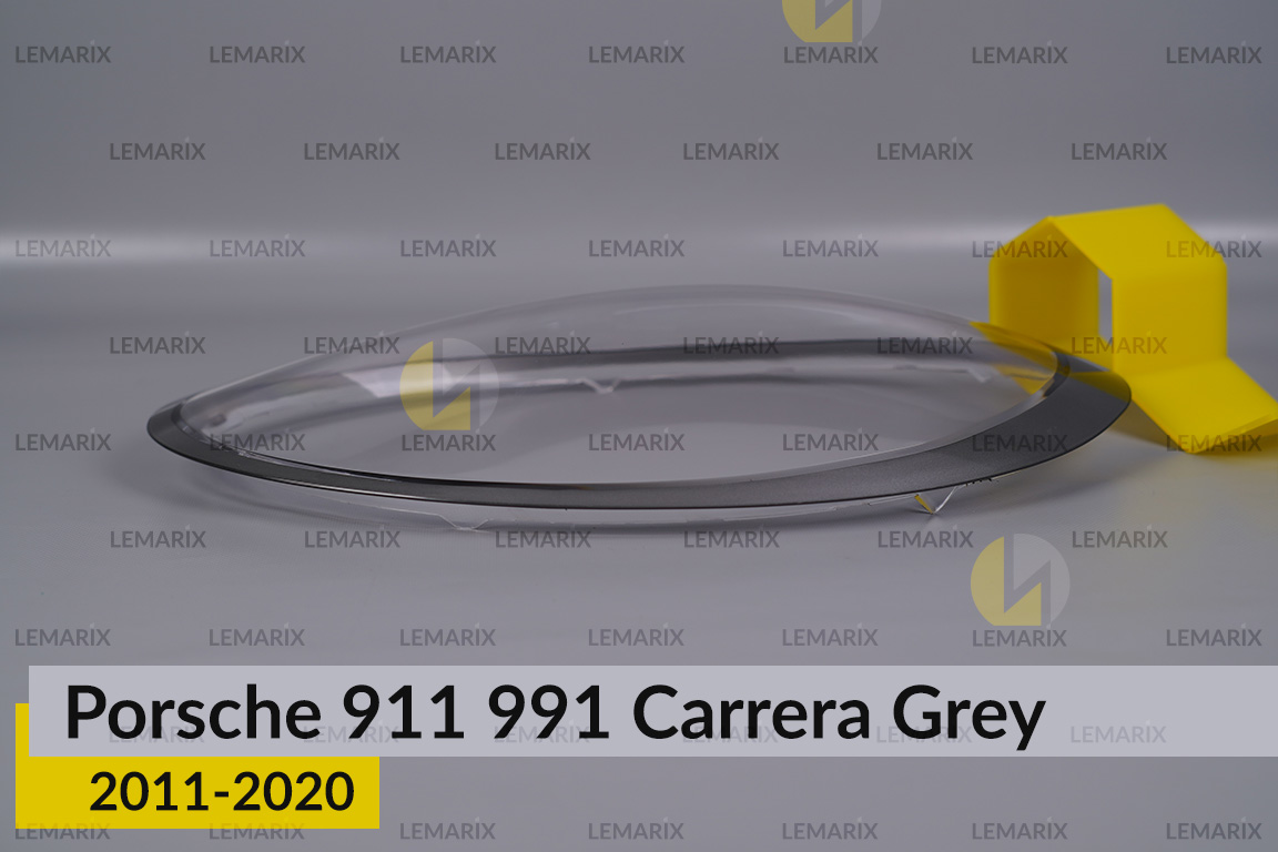 Стекло фары Porsche 911 991 Carrera Grey (2011-2020) правое