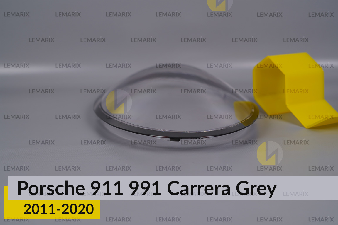 Стекло фары Porsche 911 991 Carrera Grey (2011-2020) правое