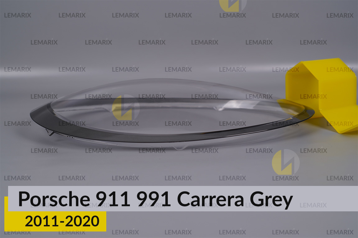 Стекло фары Porsche 911 991 Carrera Grey (2011-2020) правое