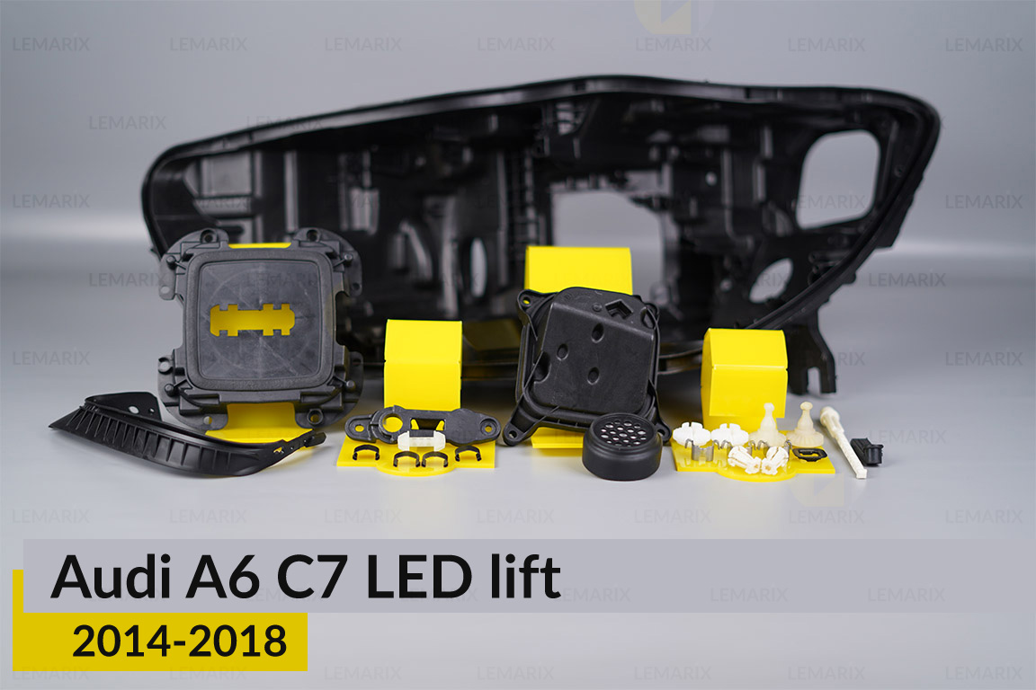 Сервісний комплект корпуса фар Audi A6 C7 LED (2014-2018) рест лівий
