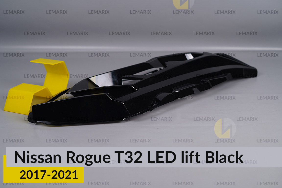 Декоративна маска зовнішня Nissan Rogue T32 LED Black (2017-2021) рест права