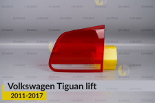 Скло заднього ліхтаря внутрішнє в кришці багажника VW Volkswagen Tiguan (2011-2017) рест праве