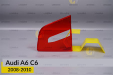 Скло заднього ліхтаря внутрішнє в кришці багажника Audi A6 C6 (2008-2010) праве