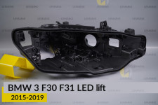 Корпус фари BMW 3 F30 F31 LED (2015-2019) рест правий