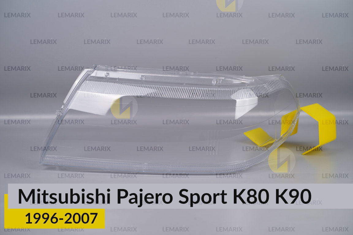 Скло фари Mitsubishi Pajero Sport K80 K90 (1996-2007) ліве