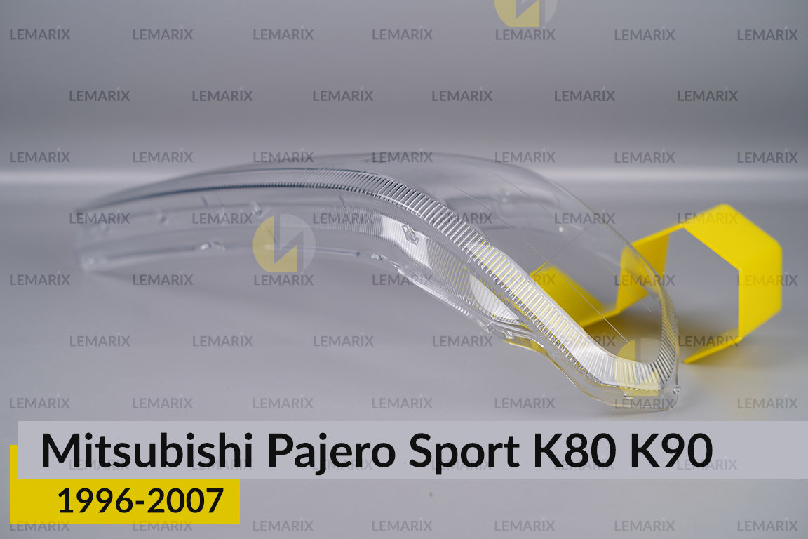 Скло фари Mitsubishi Pajero Sport K80 K90 (1996-2007) ліве