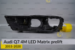 Корпус фари Audi Q7 4M LED Matrix (2015-2020) дорест лівий