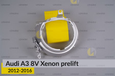 Хромована маска лінзи Audi A3 8V Xenon (2012-2016) дорест права