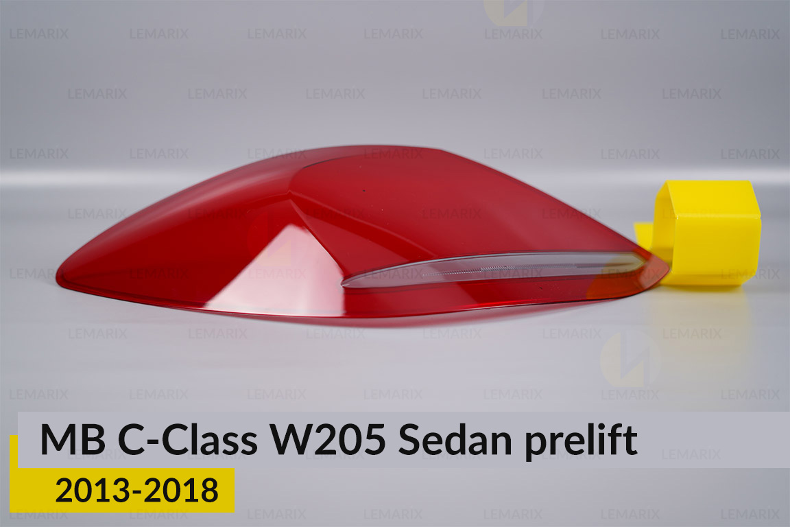 Скло заднього ліхтаря Mercedes-Benz C-Class W205 Sedan (2013-2018) дорест ліве