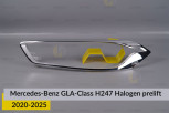 Хромована декоративна маска Mercedes-Benz GLA-Class H247 Halogen (2020-2025) дорест ліва