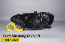 Корпус фари Ford Mustang Mk6 (2017-2024) рест лівий