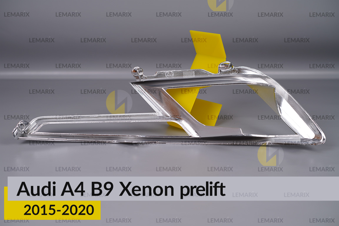 Хромована декоративна маска Audi A4 B9 Xenon (2015-2020) дорест ліва