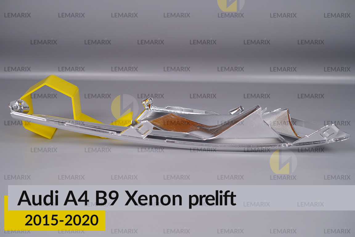 Хромована декоративна маска Audi A4 B9 Xenon (2015-2020) дорест ліва