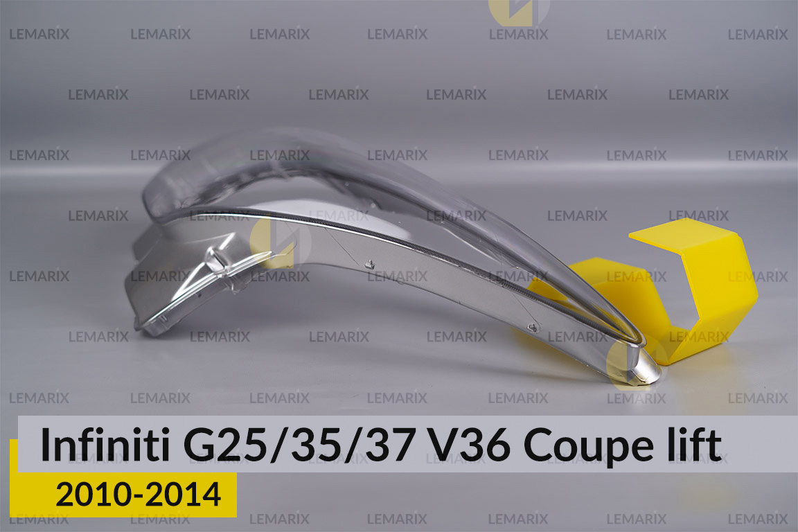 Скло фари Infiniti G25/35/37 V36 Coupe (2010-2014) рест ліве