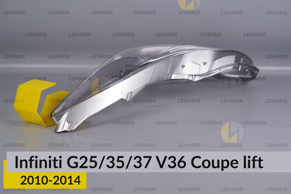 Скло фари Infiniti G25/35/37 V36 Coupe (2010-2014) рест ліве
