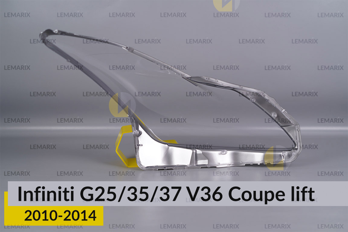 Скло фари Infiniti G25/35/37 V36 Coupe (2010-2014) рест ліве