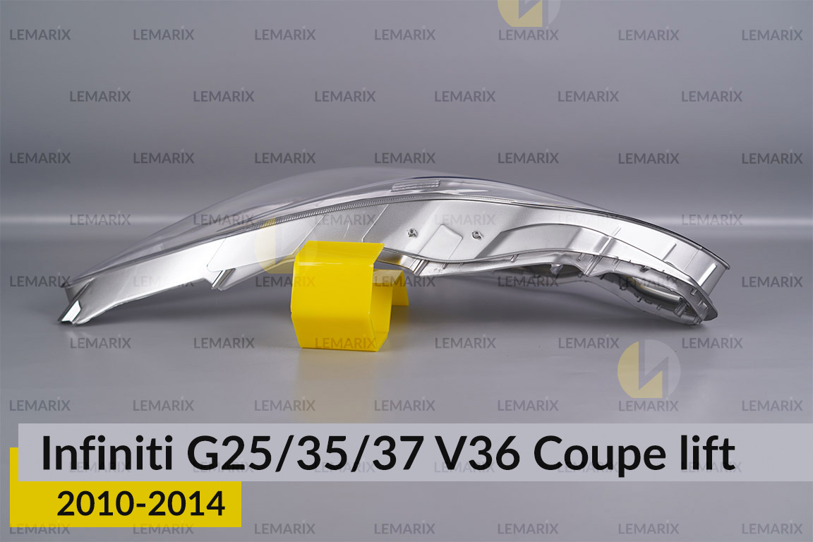 Скло фари Infiniti G25/35/37 V36 Coupe (2010-2014) рест ліве