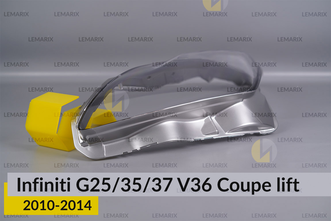 Скло фари Infiniti G25/35/37 V36 Coupe (2010-2014) рест ліве