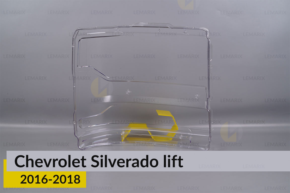 Скло фари Chevrolet Silverado (2016-2018) рест ліве