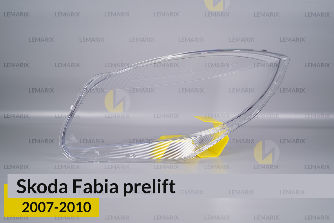 Скло фари Skoda Fabia (2007-2010) дорест праве