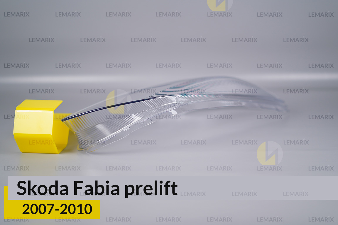 Скло фари Skoda Fabia (2007-2010) дорест праве
