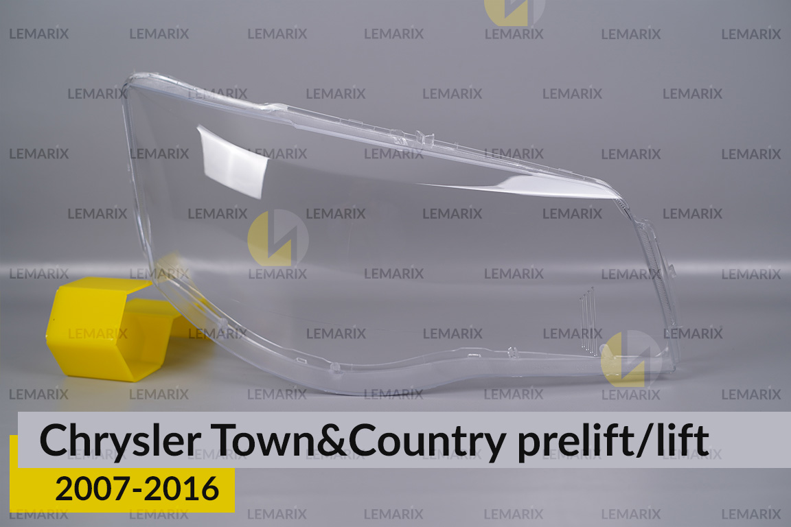 Скло фари Chrysler Town&Country (2007-2016) дорест/рест праве