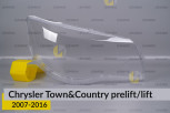 Скло фари Chrysler Town&Country (2007-2016) дорест/рест праве