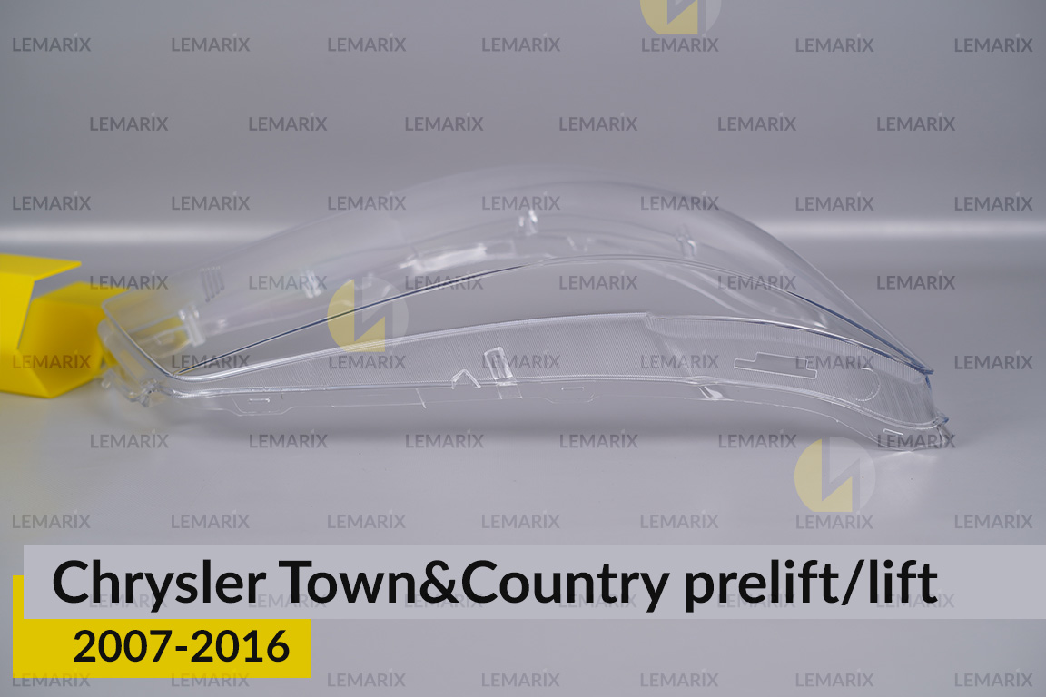 Скло фари Chrysler Town&Country (2007-2016) дорест/рест праве