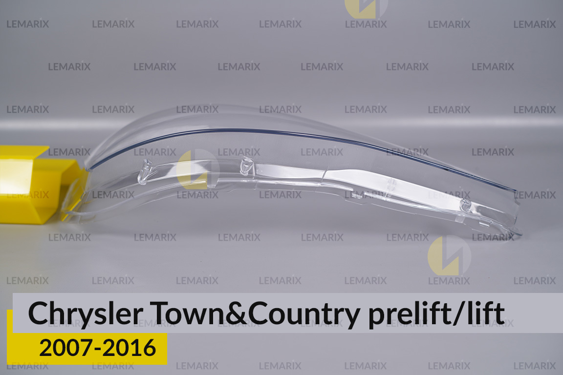 Скло фари Chrysler Town&Country (2007-2016) дорест/рест праве