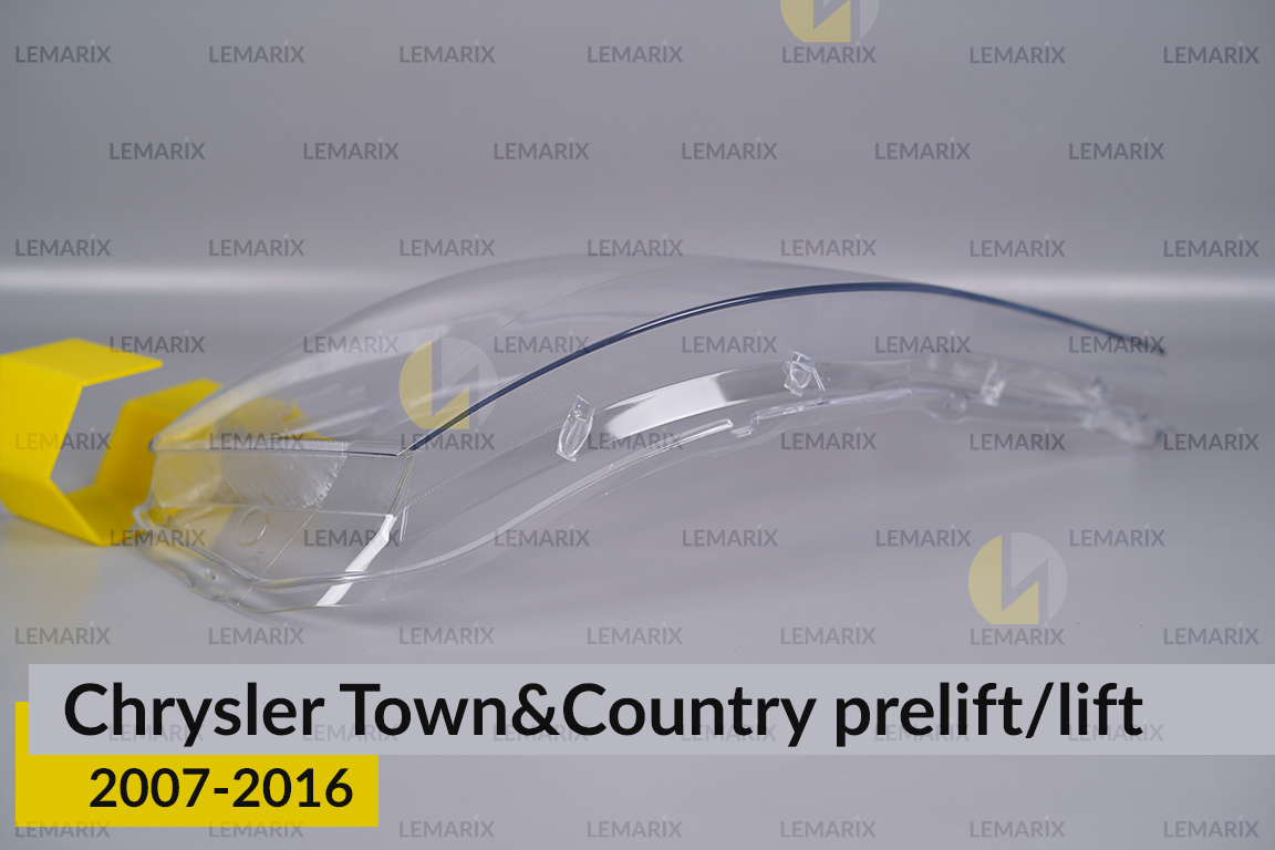 Скло фари Chrysler Town&Country (2007-2016) дорест/рест праве