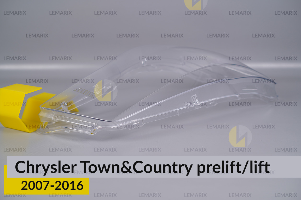 Скло фари Chrysler Town&Country (2007-2016) дорест/рест праве