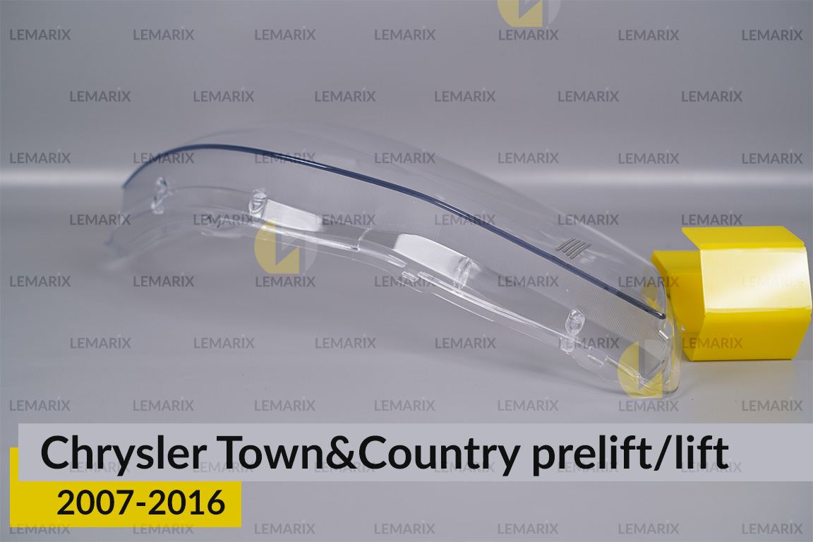 Скло фари Chrysler Town&Country (2007-2016) дорест/рест праве