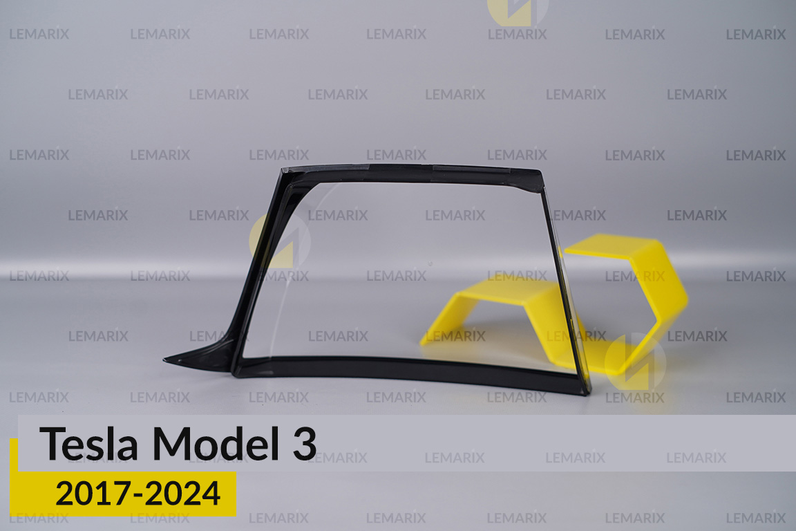Скло заднього ліхтаря зовнішнє в крилі Tesla Model 3 (2017-2024) праве