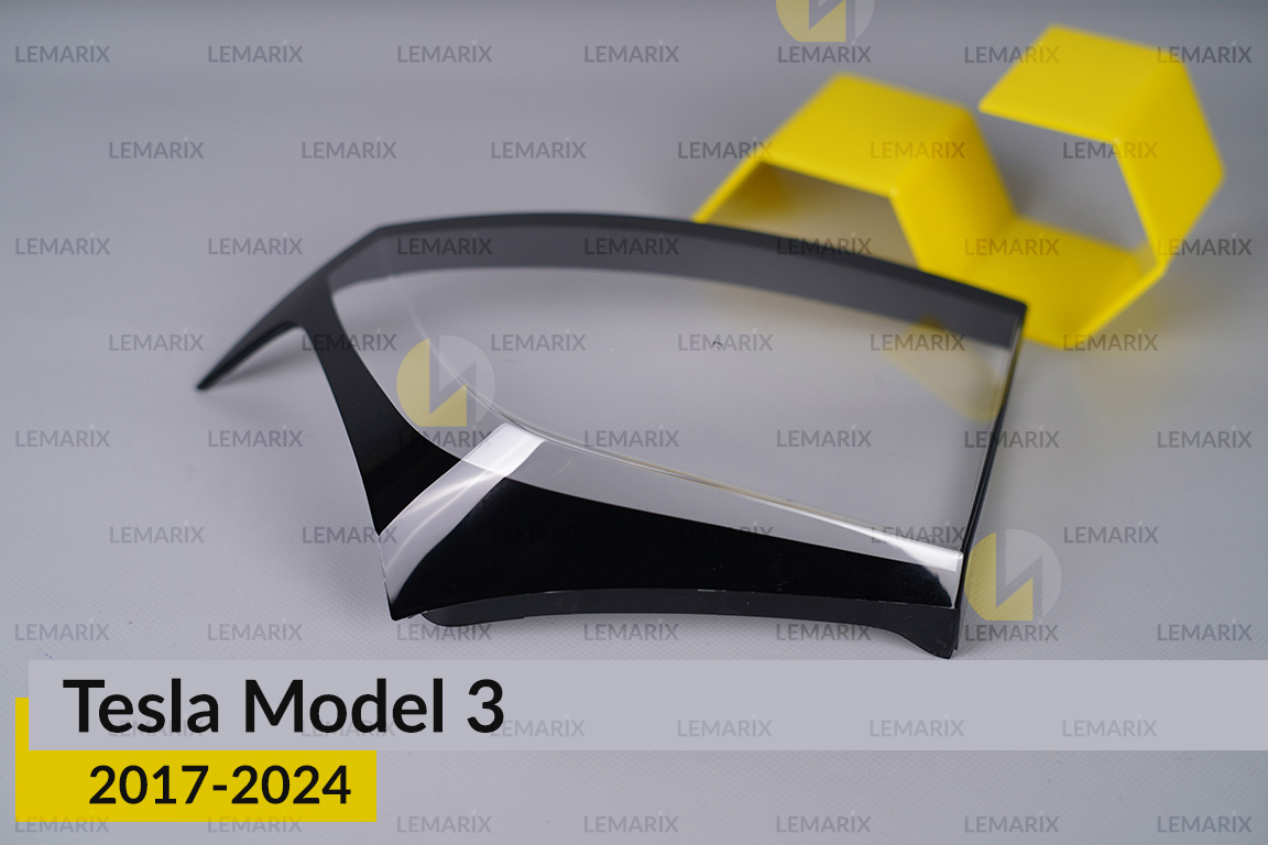 Скло заднього ліхтаря зовнішнє в крилі Tesla Model 3 (2017-2024) праве