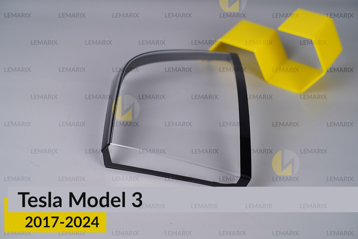 Скло заднього ліхтаря зовнішнє в крилі Tesla Model 3 (2017-2024) праве